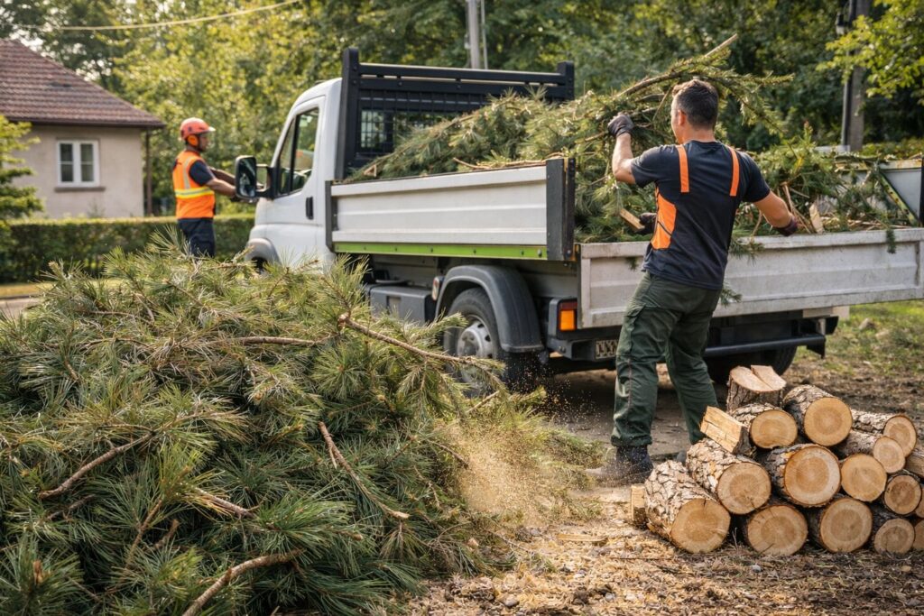 Zöldhulladék elszállítás fakivágás után